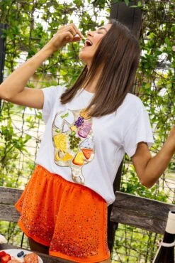 White Charcuterie Board Tee -Queen of Sparkles IMG 8606