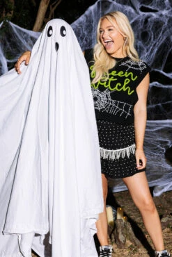 Queen Of Sparkles Queen Witch Sweater Vest -Queen of Sparkles QOSHALLOWEEN 12