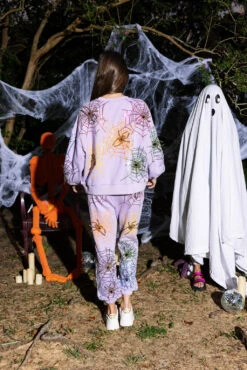 Queen Of Sparkles Lavender Spiderweb Joggers -Queen of Sparkles QOSHALLOWEEN 8 44b0ffe5 8bc7 4ada a4d2 8692606a784c