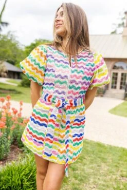 Queen Of Sparkles Crochet Poof Sleeve Tie Dress -Queen of Sparkles image 1cab94d9 b185 42c1 a926 8a1f1578a625