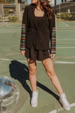 Queen Of Sparkles Black Sequin Side Swing Short -Queen of Sparkles image 5aecbab1 784d 424f b5d7 7222d2ca8119