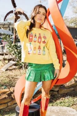 Queen Of Sparkles Queen Of Hot Sauce Sweatshirt 6 Queen Of Sparkles Queen Of Hot Sauce Sweatshirt -Queen of Sparkles soelstudio QOS 417