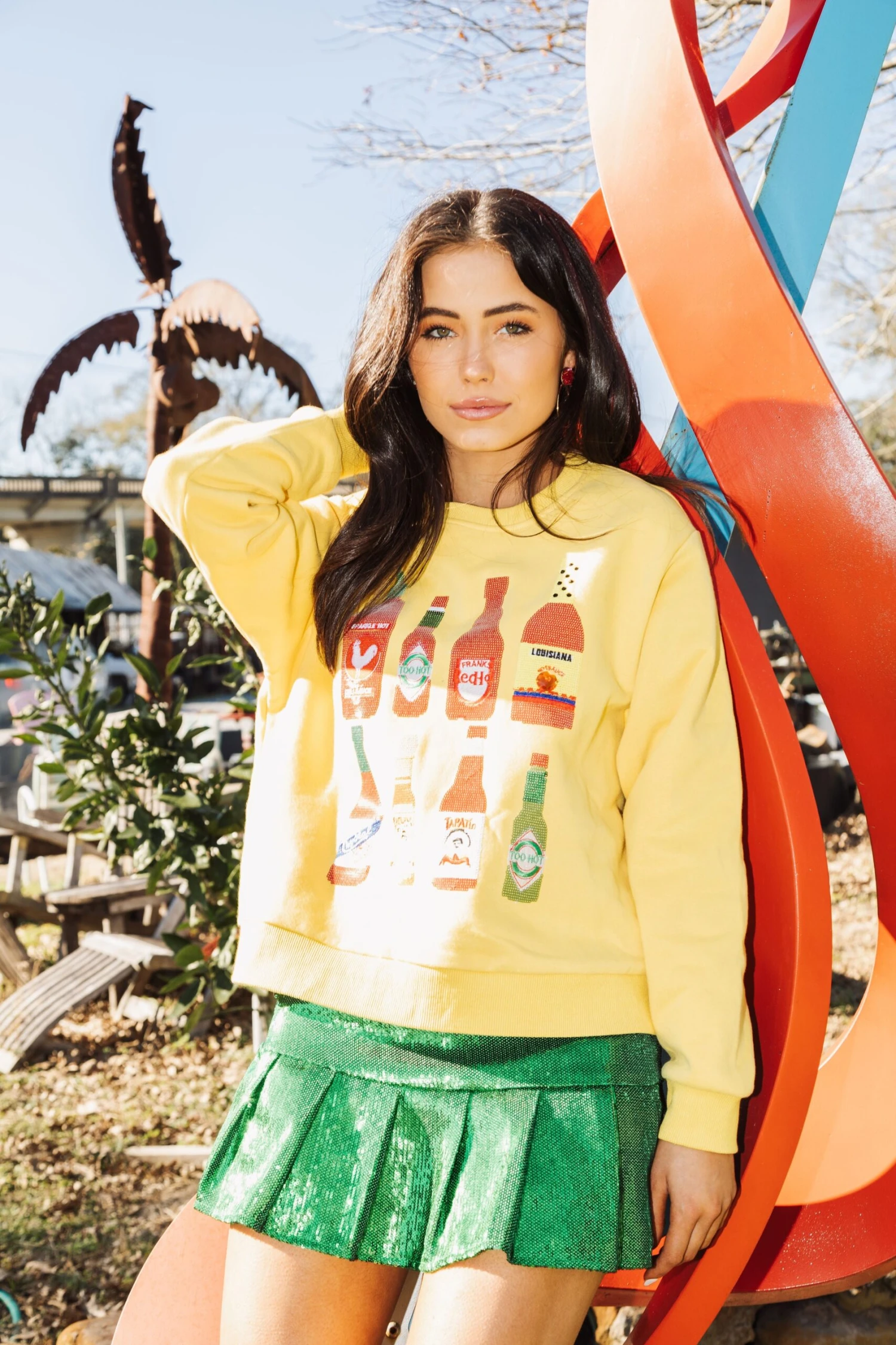 Queen Of Sparkles Queen Of Hot Sauce Sweatshirt 4 Queen Of Sparkles Queen Of Hot Sauce Sweatshirt - Image 4