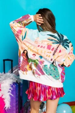 Queens On Vacation Sweatshirt -Queen of Sparkles soelstudio QOSDEC 313