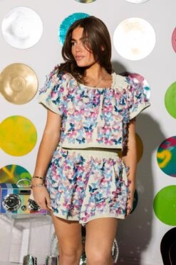 Pale Green 3D Butterfly Short -Queen of Sparkles soelstudio QOSDEC 417