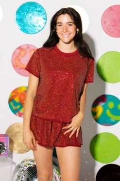 Sienna Active Rhinestone Top