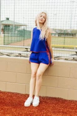 Queen Of Sparkles Royal With Red Side Active Tank -Queen of Sparkles soelstudio QOSFEB2023 165