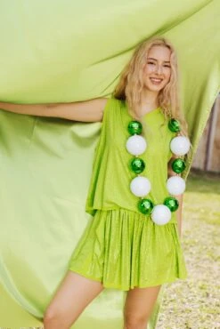 Lime Active Rhinestone Tank -Queen of Sparkles soelstudio QOSFEB2023 725