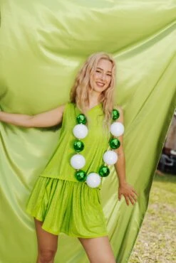 Lime Active Rhinestone Tank -Queen of Sparkles soelstudio QOSFEB2023 728