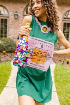 Queen Of Champagne Tank Tee Dress 6 Queen Of Champagne Tank Tee Dress -Queen of Sparkles soelstudio QOSAPRIL 103