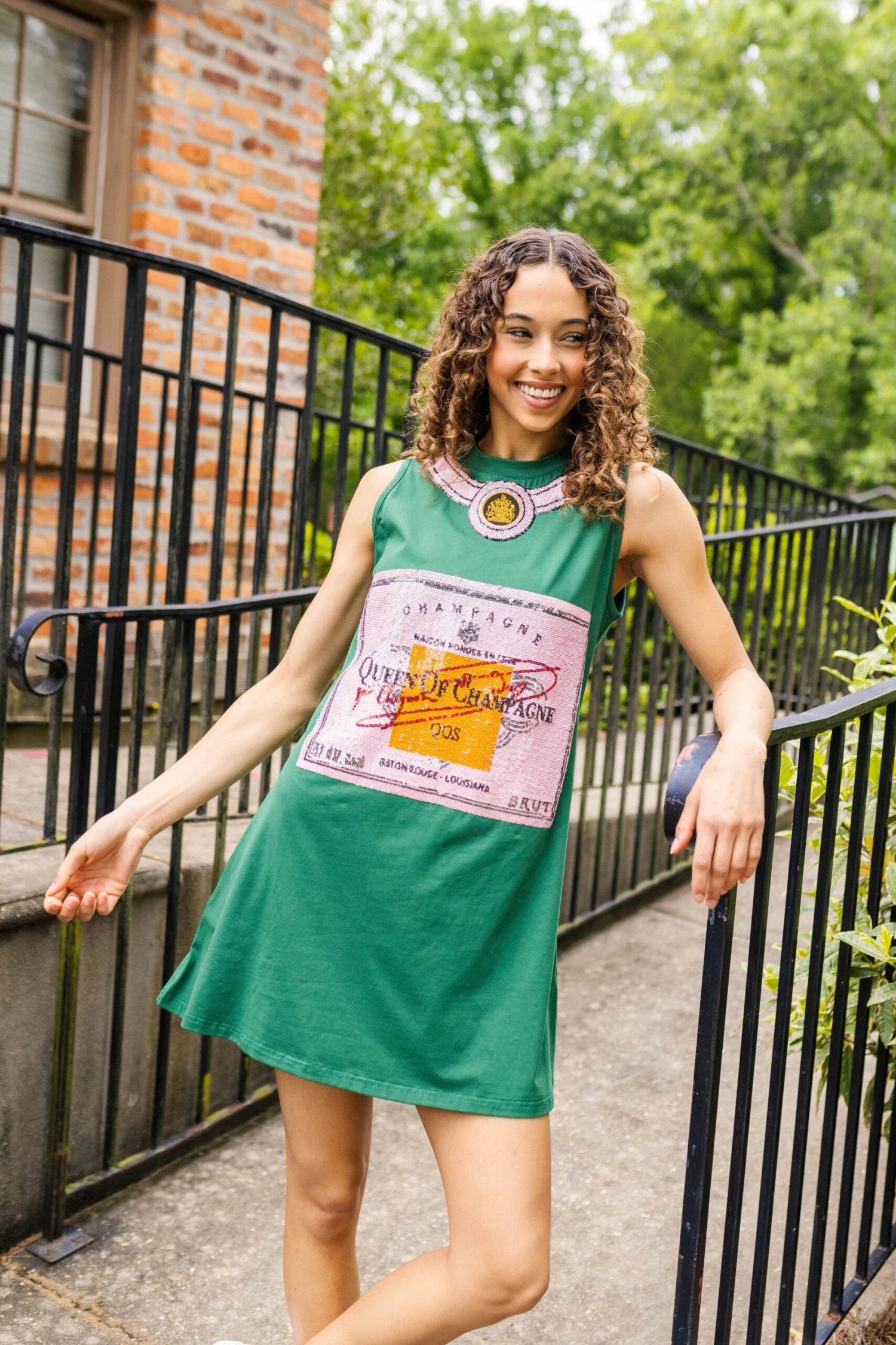 Queen Of Champagne Tank Tee Dress 4 Queen Of Champagne Tank Tee Dress - Image 4