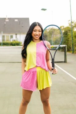 Queen Of Sparkles Lime/Bubblegum Active Rhinestone Short -Queen of Sparkles soelstudio QOSMarch2023 363 7efc849a 67af 442a b59a 66d9c04a59c9