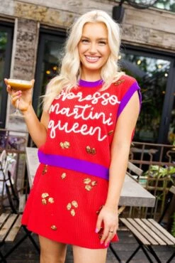 Red Coffee Bean Skirt -Queen of Sparkles soelstudio QOS JUNE 158