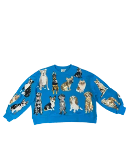 Queen Of Sparkles Blue Dog All Over Sweatshirt -Queen of Sparkles wqe clipped rev 1 6abbb4b1 1ef8 4205 89bc 297fc93fe7df